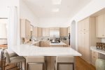 Open kitchen with room for meal preparation