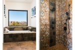 Master bathroom tub and shower 