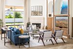 Entertain the family with movies in the living room