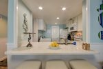 Breakfast bar overlooking kitchen