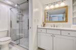 Master bathroom with walk-in shower