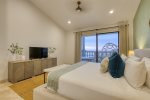 Master bedroom with amazing ocean views and easy access to living area