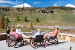 Lake House fire pit with views