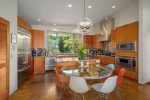 Custom kitchen with two dishwashers. 