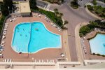 View of pools from balcony