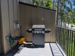 Gas BBQ Grill on back deck. 