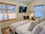 Master bedroom with a King size bed and Smart TV on the third floor