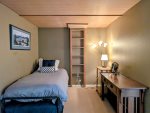 Twin trundle bed adds more sleeping options to the open den space on the third floor