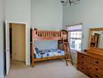 Twin over twin bunk bed located in the Guest bedroom