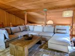 Large comfortable couch in the living room