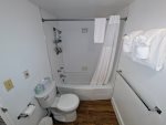 Guest bathroom located on the same floor as the Guest bedroom and Bunk room