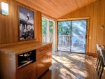 An exceptional amount of natural light comes into this beautiful cabin