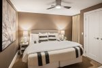2nd bedroom with King bed and luxury linens.