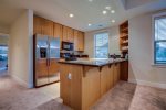 Kitchen is fully appointed.