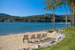 Private sandy beach available to guests