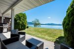 Covered patio area with a view
