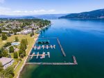 Arial view towards Lake Pend Oreille