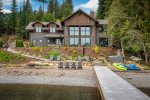 Magnificent custom built home, private dock, boat lift nestled in Oden Bay.