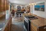 Fully appointed kitchen with gas range