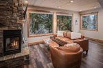 Surrounded by amazing views and a two sided gas fireplace