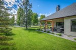 Lots of flat grassy lawn for playing