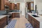 Kitchen is fully appointed.  