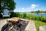 Waterside fire pit