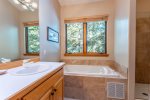 2nd View Master Bathroom w Double Sinks, Jetted Tub & Walk In Shower 