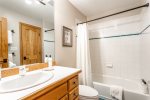First Guest Bathroom Toilet, combination Tub/Shower 