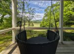 swing on back porch