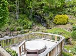 Hot tub - perfect for relaxing and waterfall sounds