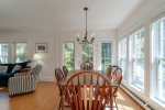 Guest cottage dining room and living room