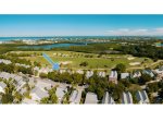 Aerial look at the golf course