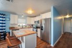 Remodeled kitchen with island