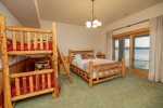 Bedroom 5 - Basement - Queen, twin bunk beds sleep max of 4