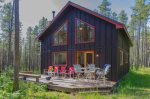 Exterior with outside seating. No charcoal grill as an amenity