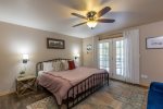 Master bedroom with king bed, en suite bathroom.