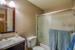 Guest bathroom with tub/shower combo