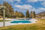 Outdoor pool and hot tub 