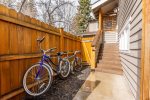 2 cruiser bikes for your use Bike to downtown, or to go get a coffee 