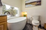 Soaking tub with a view