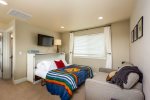 Murphy bed in the common area upstairs