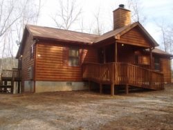 Miners Mountain Cabin- Come Relax! This 2/2 log cabin with a hot tub sits high in the mountains.