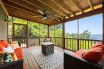 Lower Back Deck with fire pit