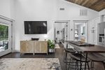 White Wood - open concept kitchen and living room