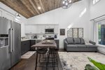 White Wood - open concept living room 