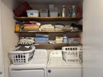 Laundry in first floor bathroom