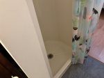 First floor master bathroom shower no tub