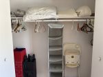 Pack-N-Play and high chair in closet