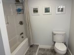 Downstairs full bath with tub